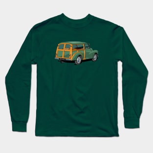 Morris Minor traveller in green Long Sleeve T-Shirt